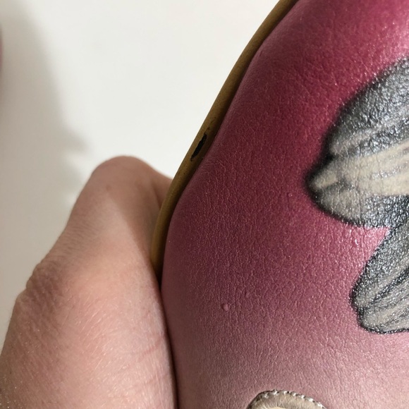 Goby floral pumps ombré pink w/ gray daisies 39 - Picture 6 of 10